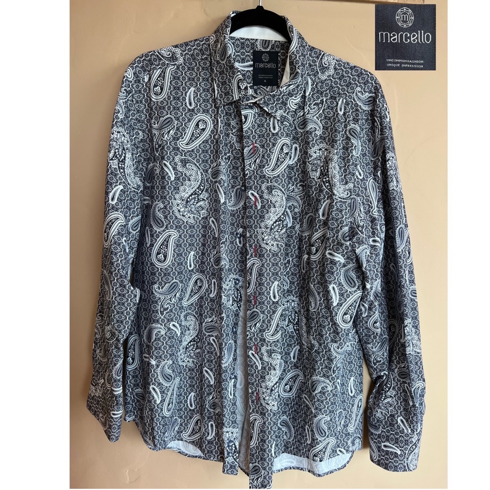 Mens Marcello Collared button-down Dress shirt